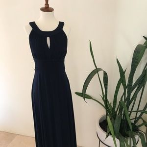 Sangria, Navy Blue Long Dress